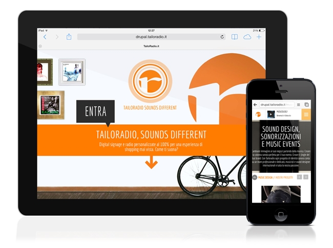 Nuovo sito Tailoradio, anche su mobile