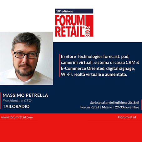 Tailoradio è Silver Sponsor del Forum Retail 2018! 