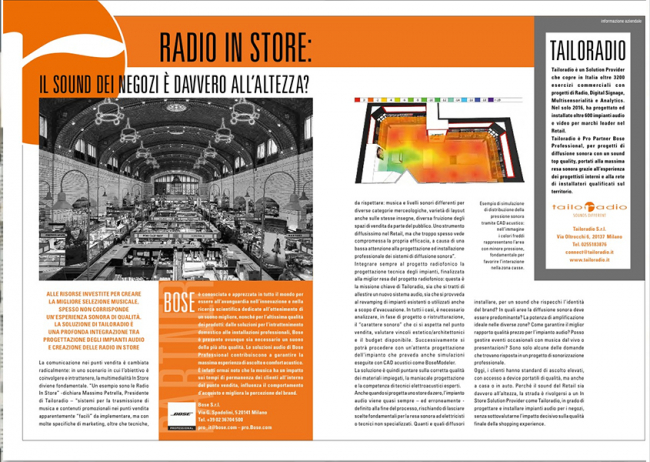 Tailoradio su Gdoweek di Giugno: si parla di impianti audio