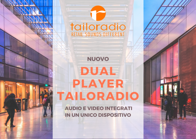 Il Dual Player è finalmente realtà: un unico dispositivo per controllare e riprodurre sia i contenuti audio che video in negozio.