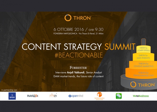 Tailoradio è partner del THRON Content Strategy Summit!